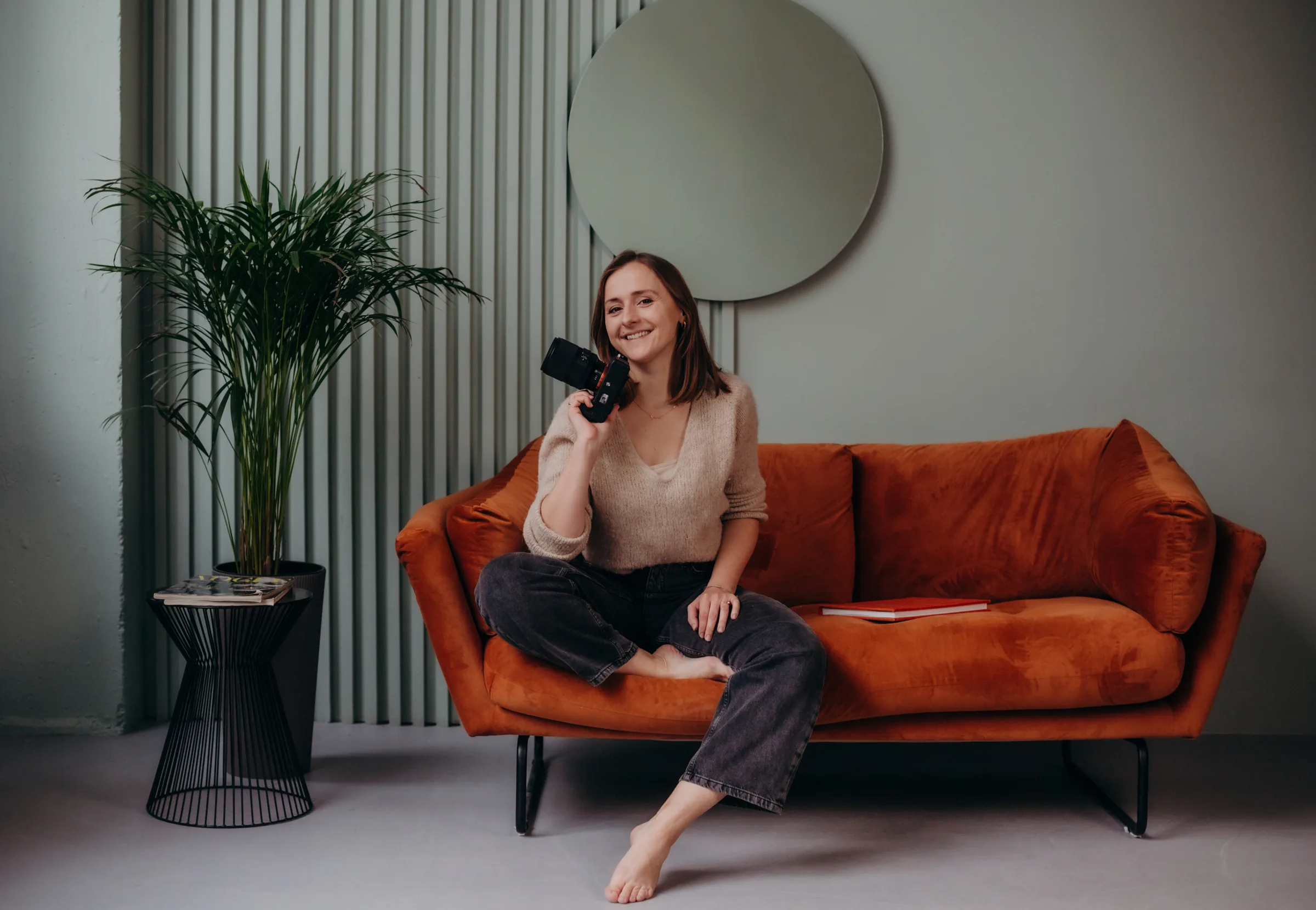 Magda podczas fotografowania